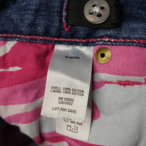 Cabela's 919245 Boot Cut Jeans Girls 10 Pink Flannel Lined Low Rise B169 - Picture 5 of 9